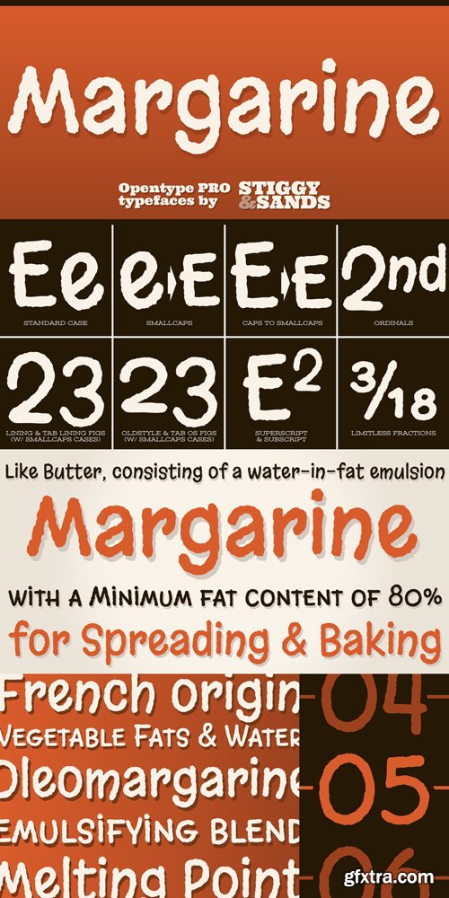 Margarine Pro Font Family $29
