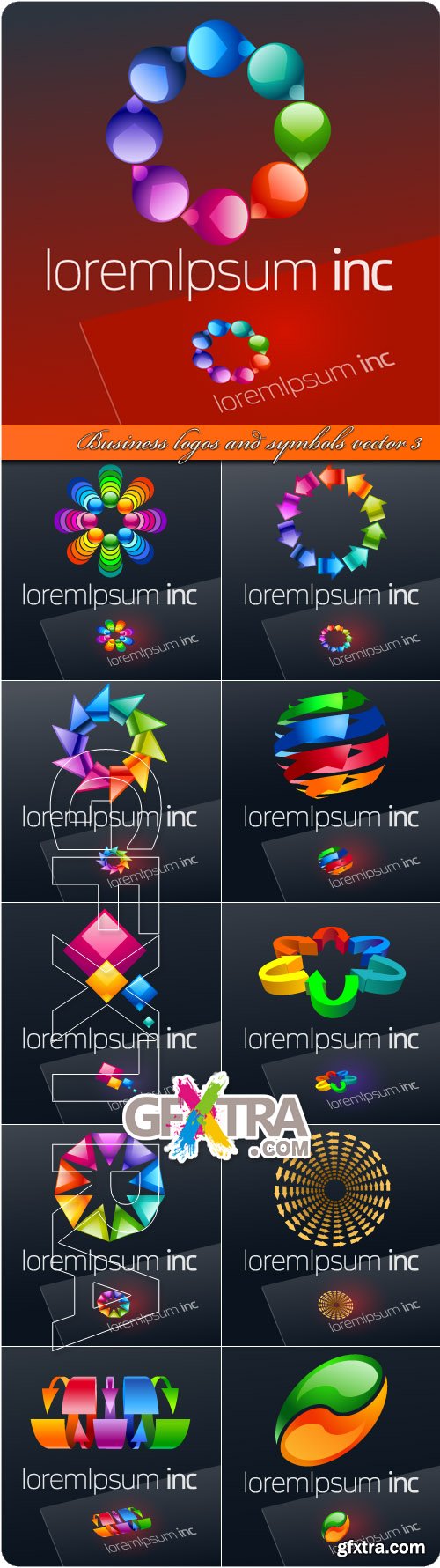 Business logos and symbols vector 3