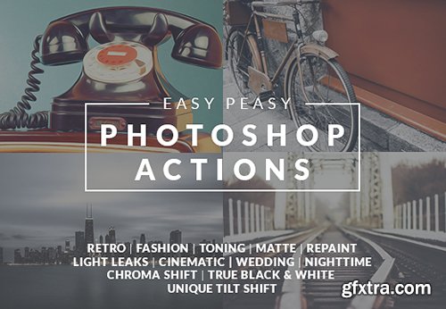 Easy Peasy Photoshop Actions – 71 Super Premium Actions