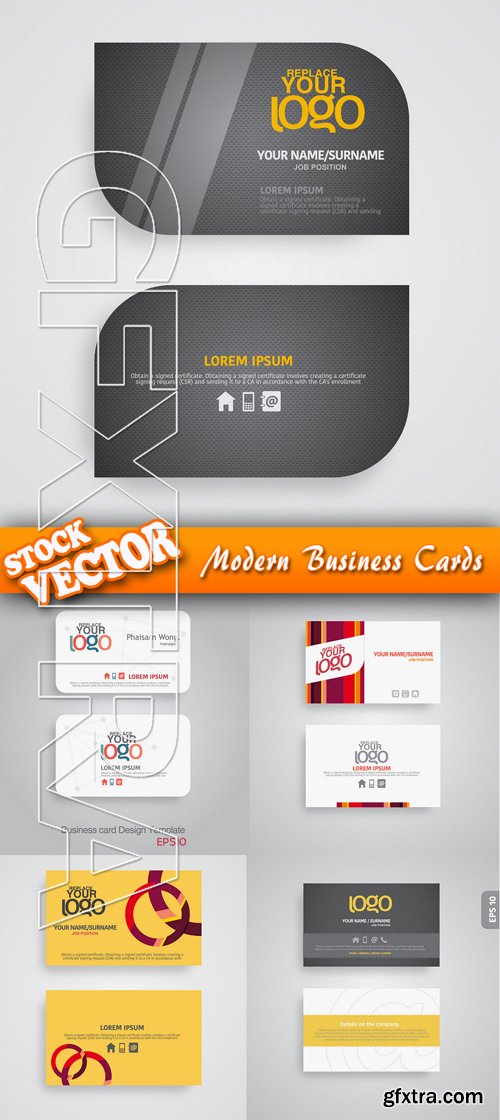 Stock Vector - Modern Business Cards