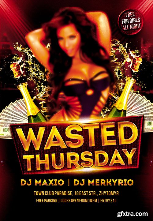 Wasted Thursdays Flyer Template