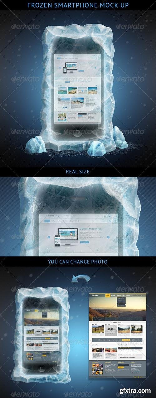 GraphicRiver - Frozen Smartphone Mockup - 3888897