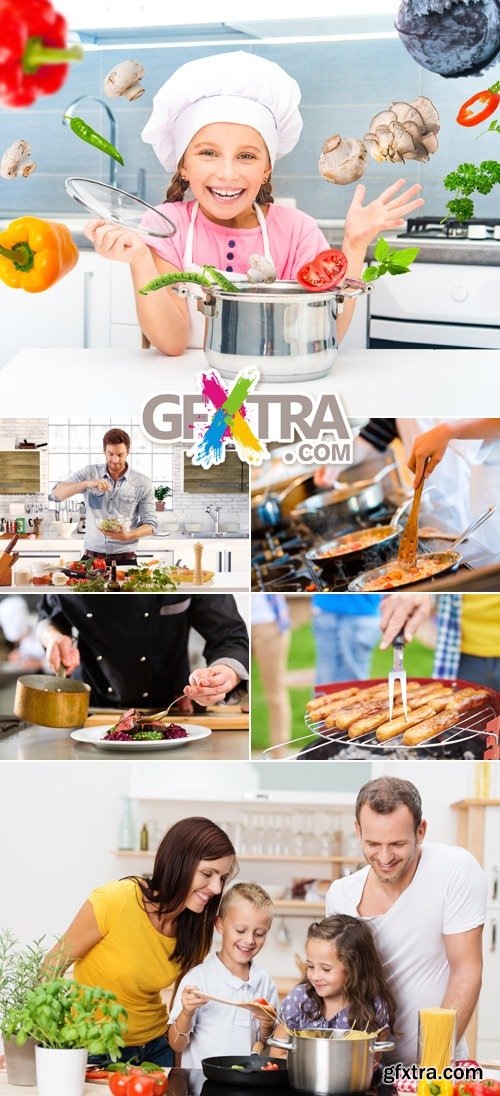 Stock Photo - Cooking People