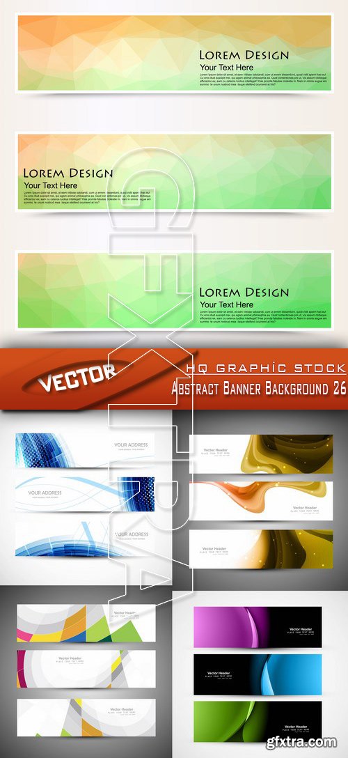 Stock Vector - Abstract Banner Background 26