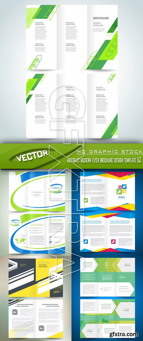 Stock Vector - Abstract modern flyer brochure design template 62