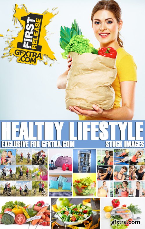 Stock Photos - Healthy lifestyle, health food, 25xJPG