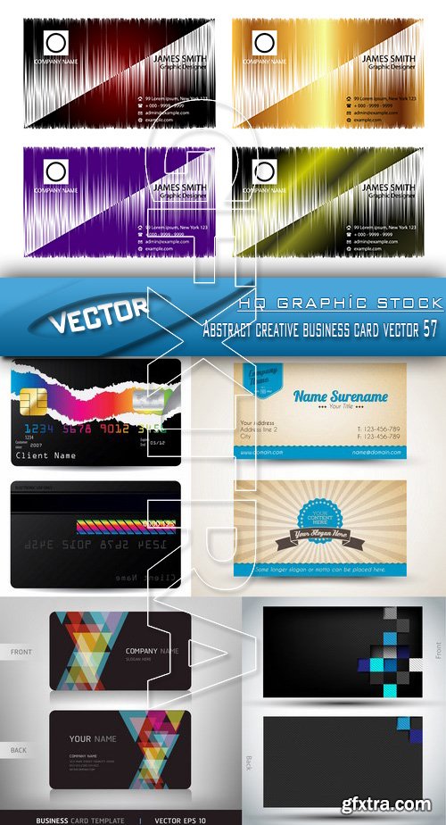Stock Vector - Abstract creative business card vector 57