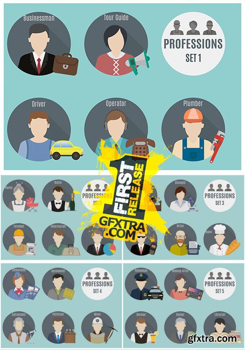 Vector - Profession People Icons 1