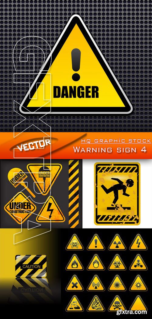 Stock Vector - Warning sign 4