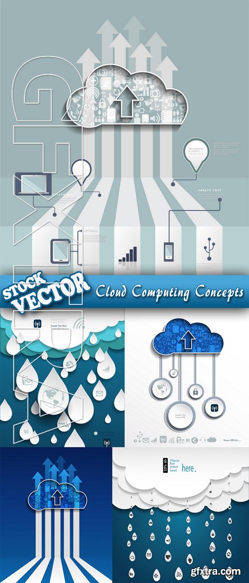 Stock Vector - Cloud Computing Concepts