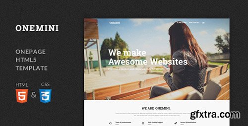 ThemeForest - Onemini - Onepage HTML5 Template - RIP