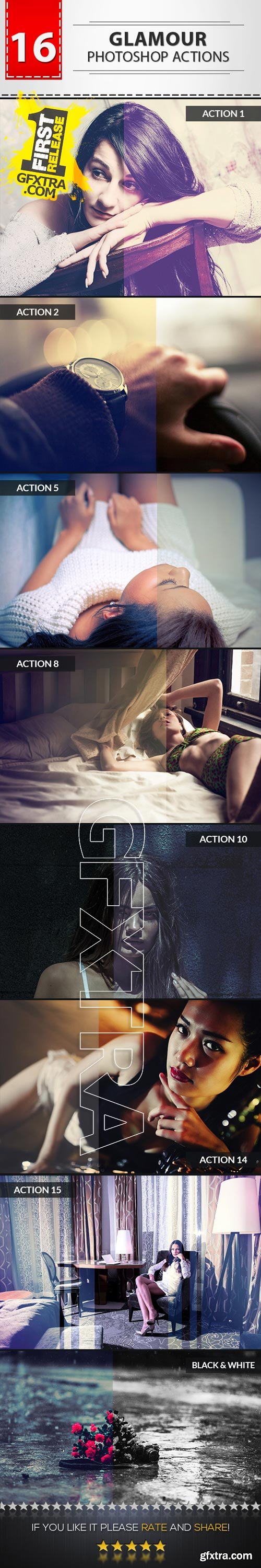 Graphicriver 16 Glamour Photoshop Actions 9719399