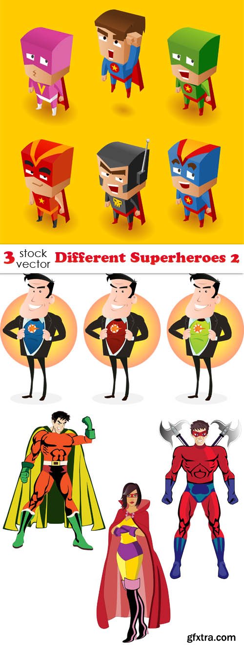 Vectors - Different Superheroes 2