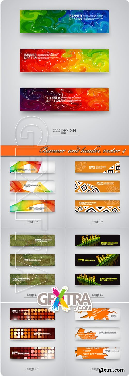 Banner and header vector 4