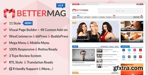 ThemeForest - BetterMag v1.8 - News, Blog, Magazine WordPress Theme