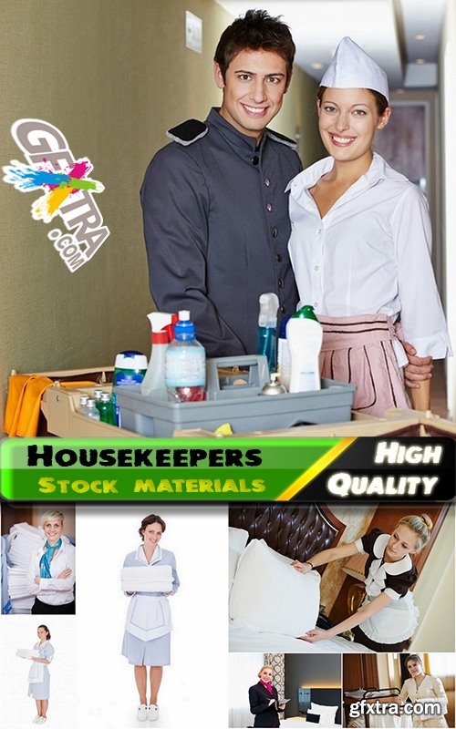 Housekeeper and house cleaning Stock images - 25 HQ Jpg
