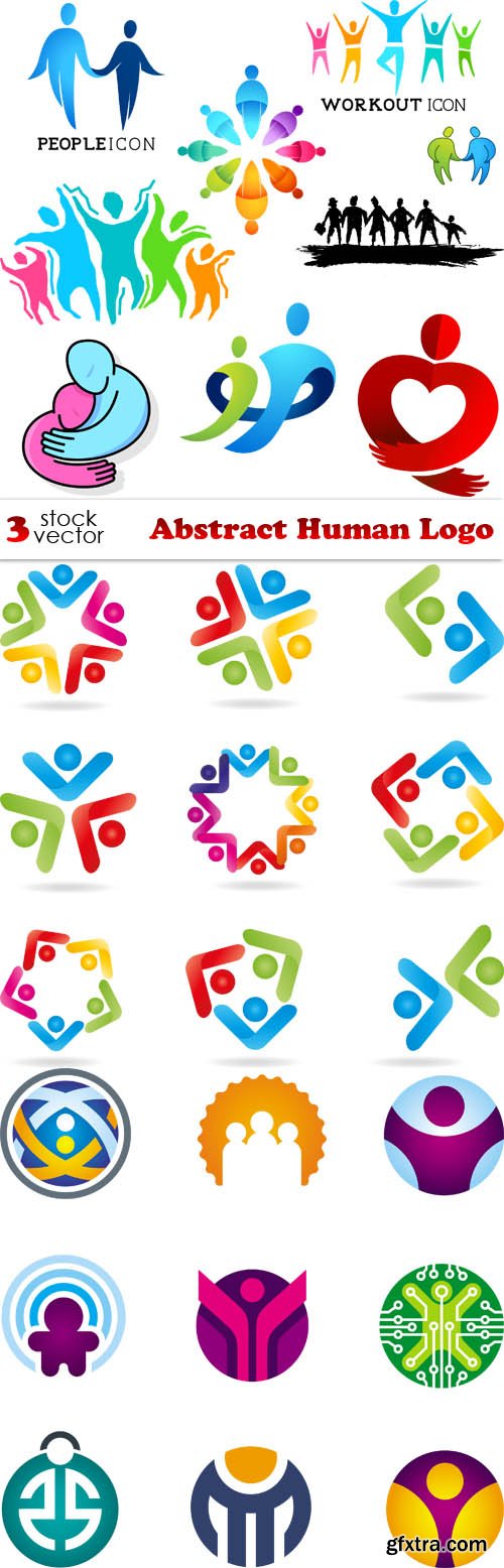 Vectors - Abstract Human Logo