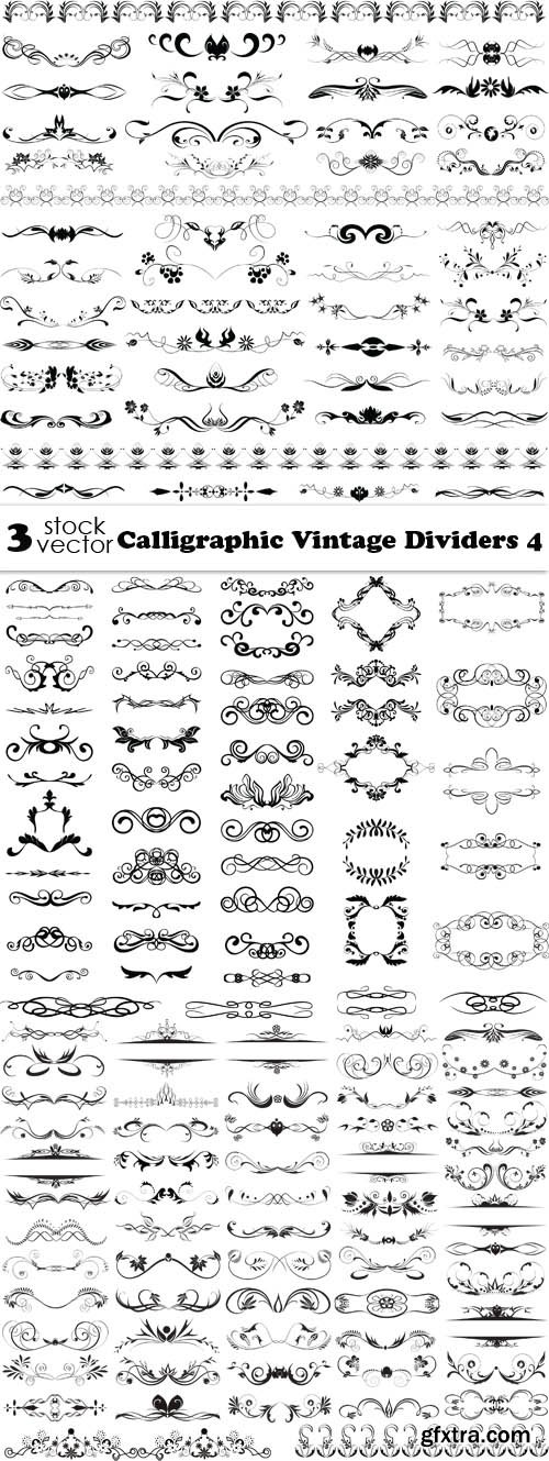 Vectors - Calligraphic Vintage Dividers 4