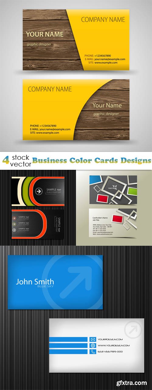 Vectors - Business Color Cards Designs