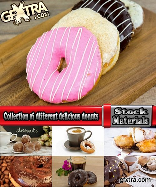 Collection of different delicious donuts 25 HQ Jpeg