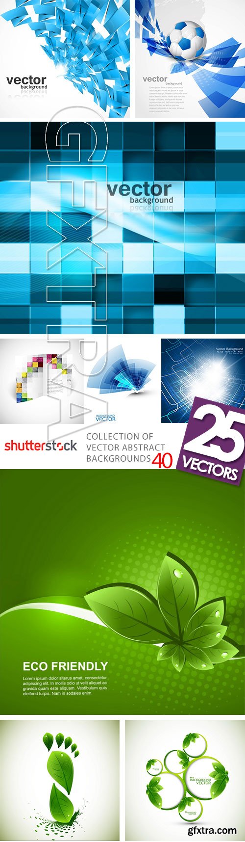 Collection of Vector Abstract Backgrounds Vol.40, 25xEPS