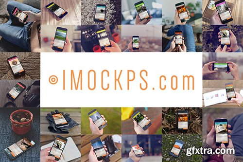 IMOCKPS - 46 iPhone Mockups Bundle