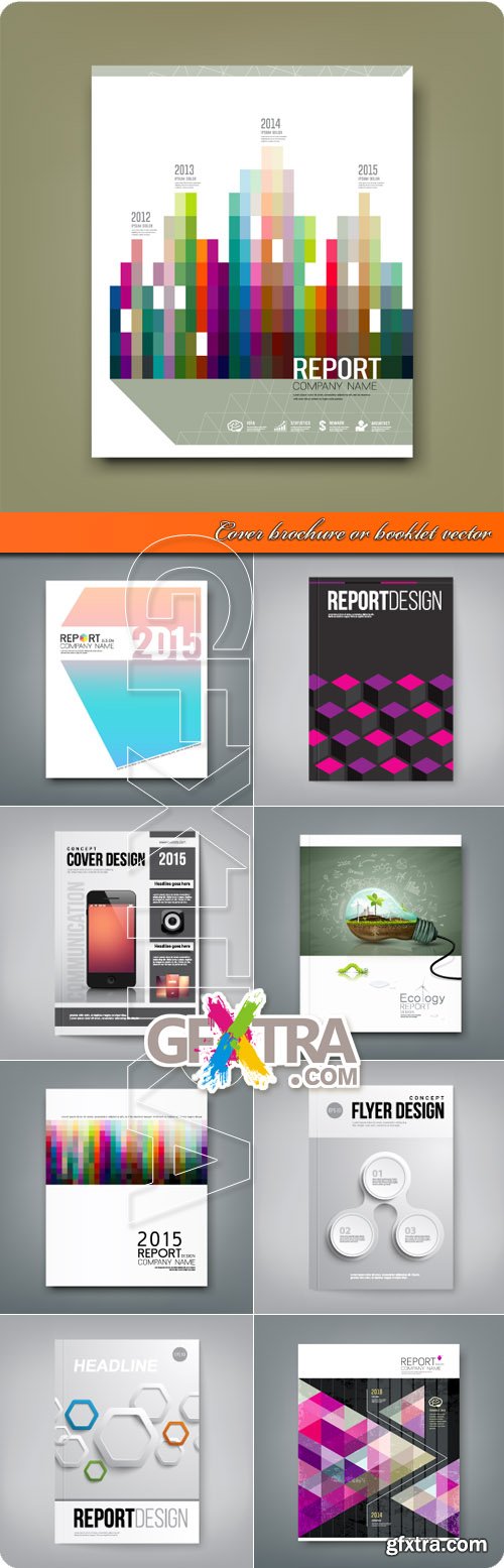 Cover brochure or booklet vector