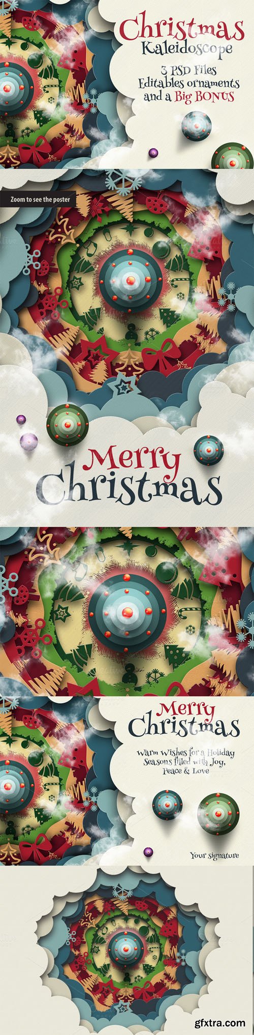 Christmas Kaleidoscope Animated - CM 119298