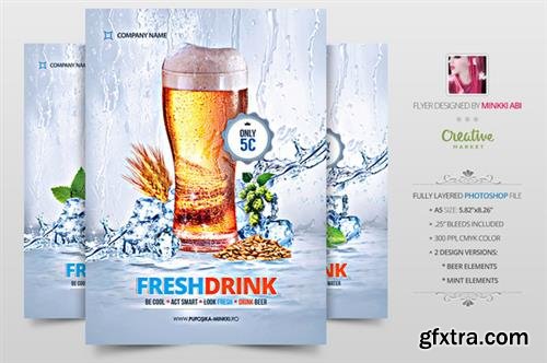 CM- Fresh Drink Promotion Poster | Flyer
