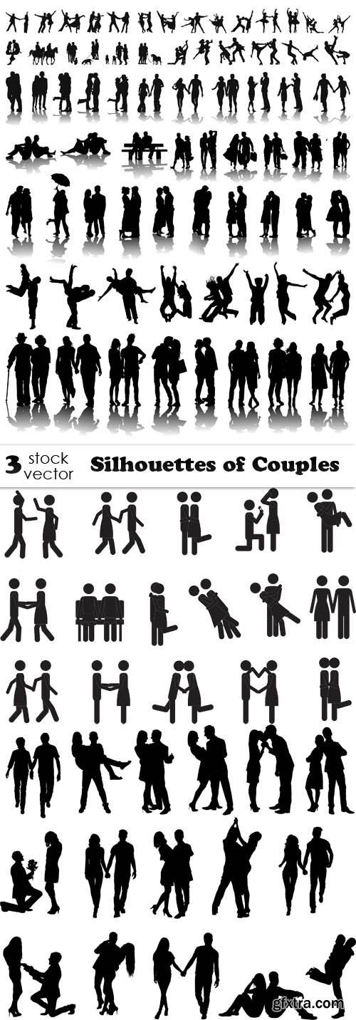 Vectors - Silhouettes of Couples