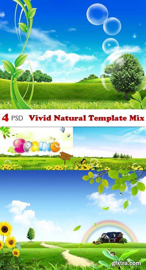 PSD - Vivid Natural Template Mix