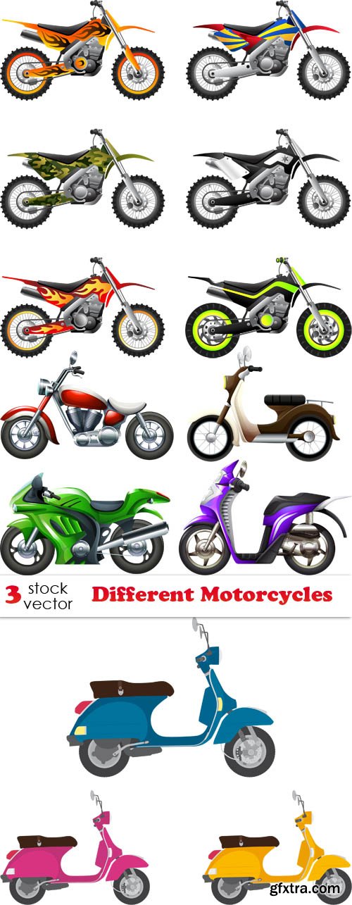 Vectors - Different Motorcycles