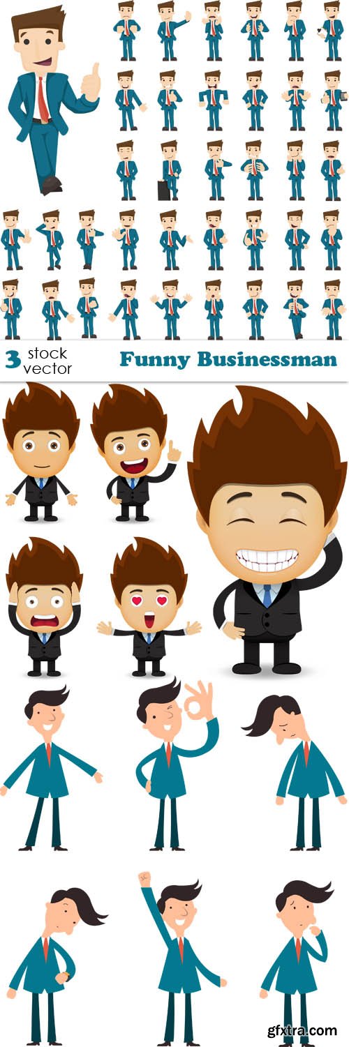 Vectors - Funny Businessman