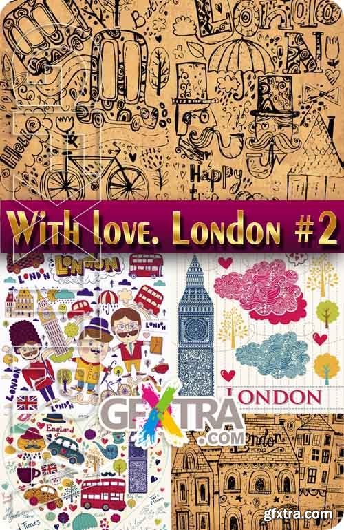 With love from London #2 - Stock Vector