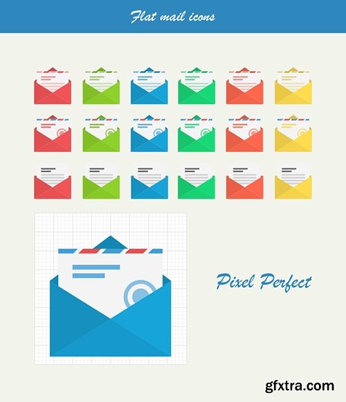 Ai, EPS, PNG Web Icons - Mail Icons (January 2015)