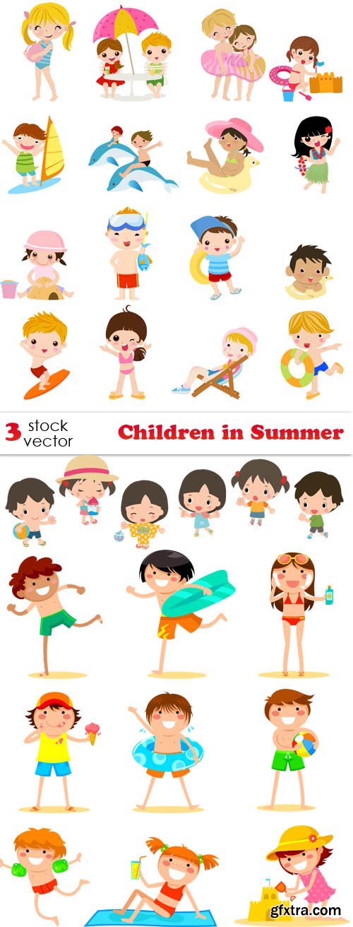 Vectors - Children in Summer