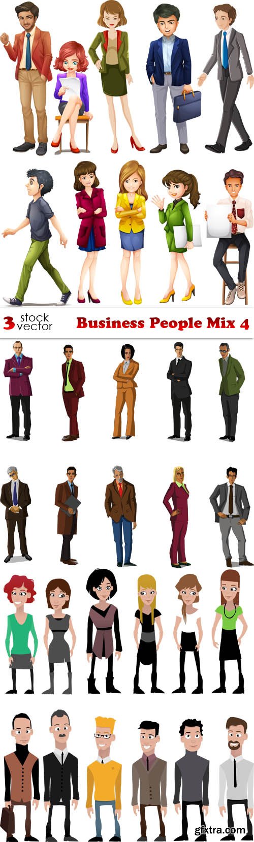 Vectors - Business People Mix 4