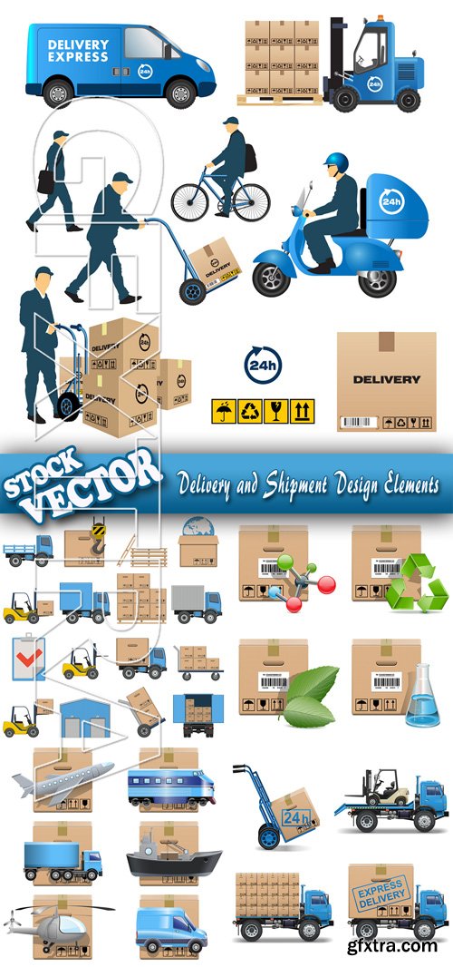 Stock Vector - Delivery and Shipment Design Elements