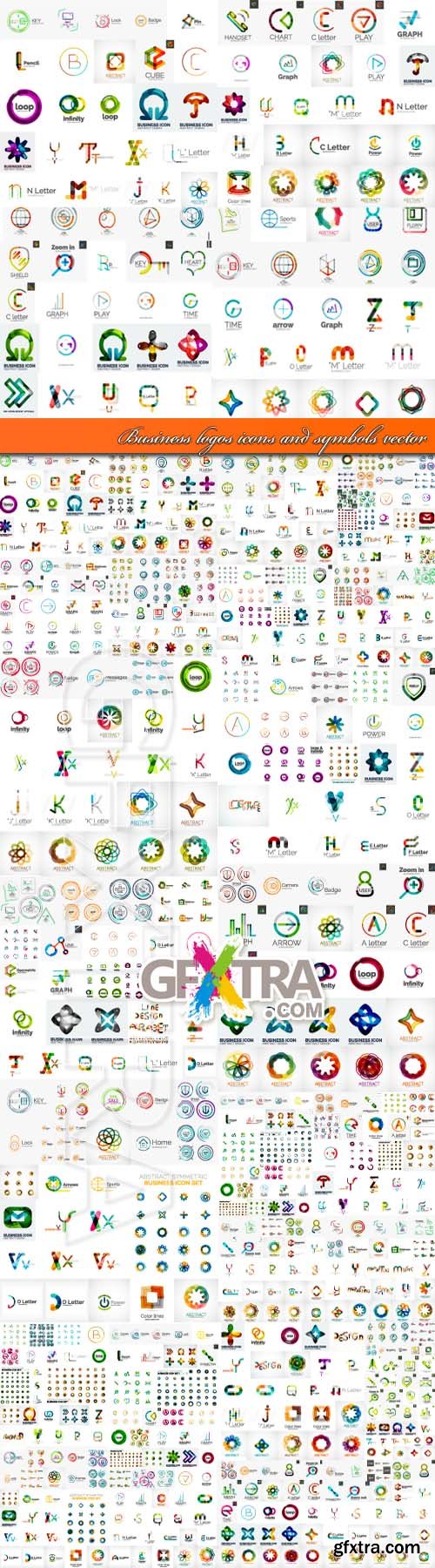 Business Logos, Icons & Symbols Vector 11xEPS