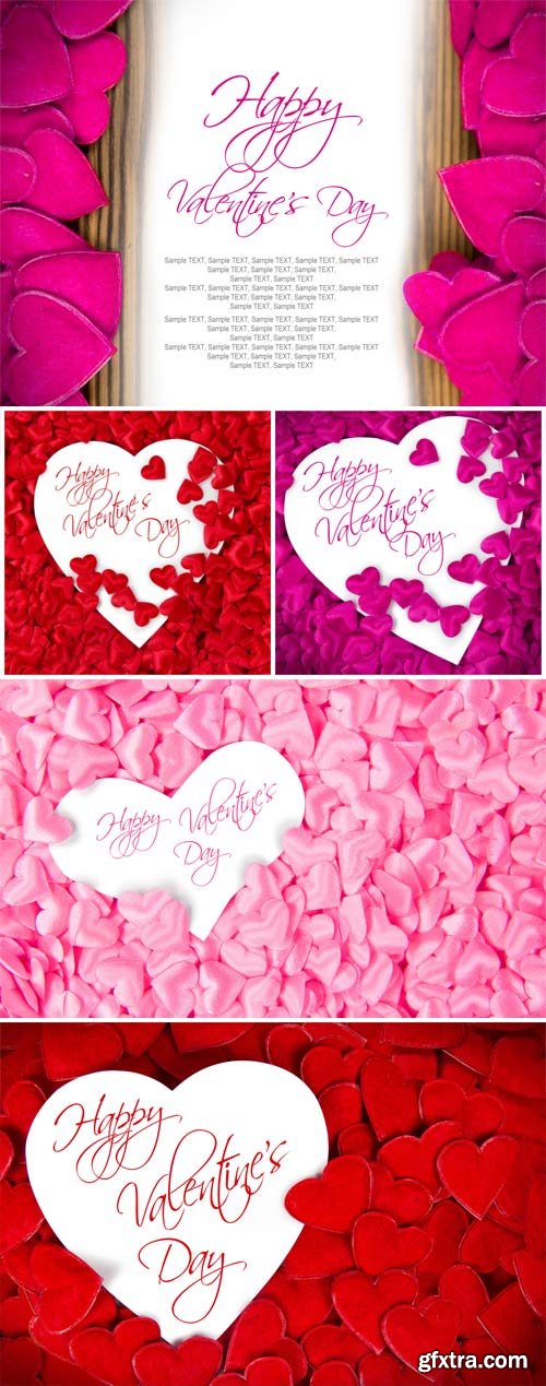 Valentine\'s Day background with little hearts