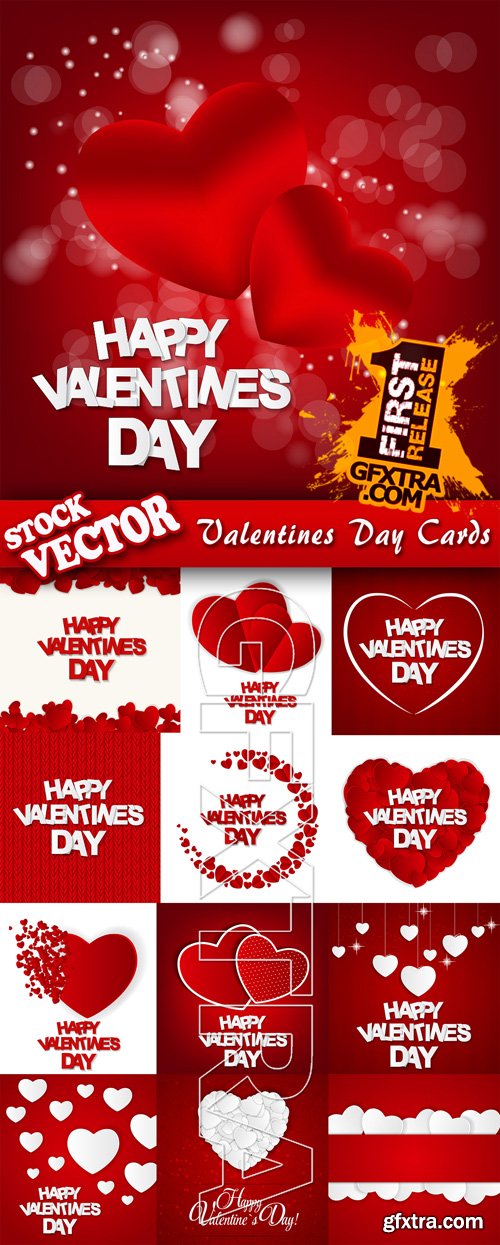 Valentines Day Cards 25xEPS