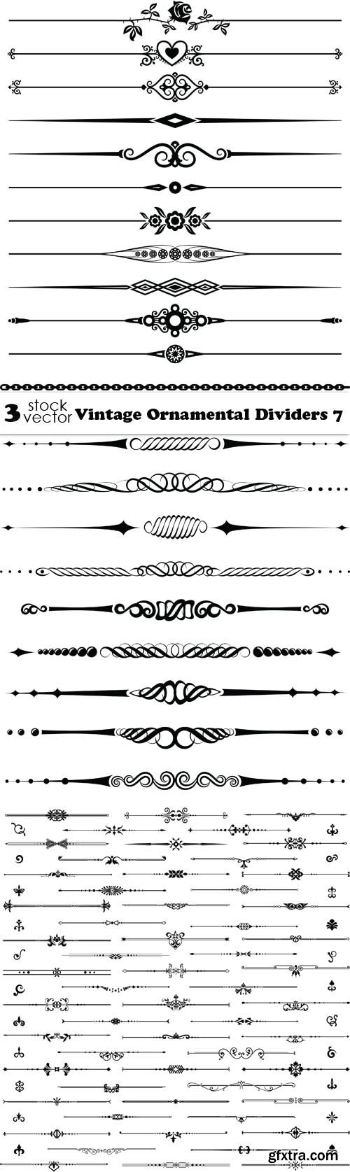 Vectors - Vintage Ornamental Dividers 7