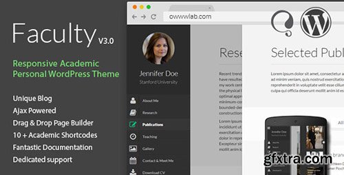 ThemeForest - Faculty v3.1.5 - Responsive Academic WordPress Theme