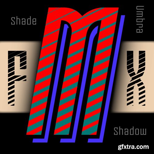 Moho FX Shadow Pro Font Family - 8 Fonts $360