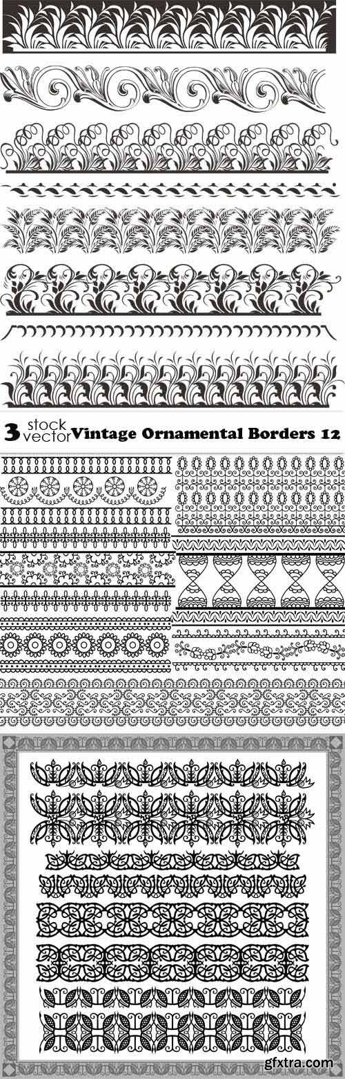 Vectors - Vintage Ornamental Borders 12