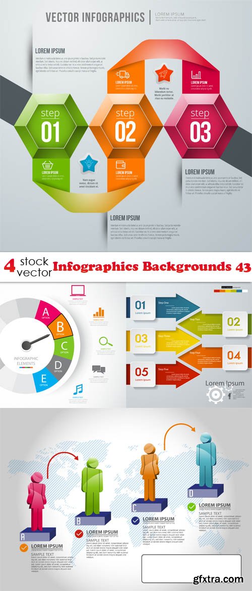 Vectors - Infographics Backgrounds 43