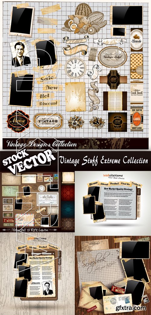 Stock Vector - Vintage Stuff Extreme Collection