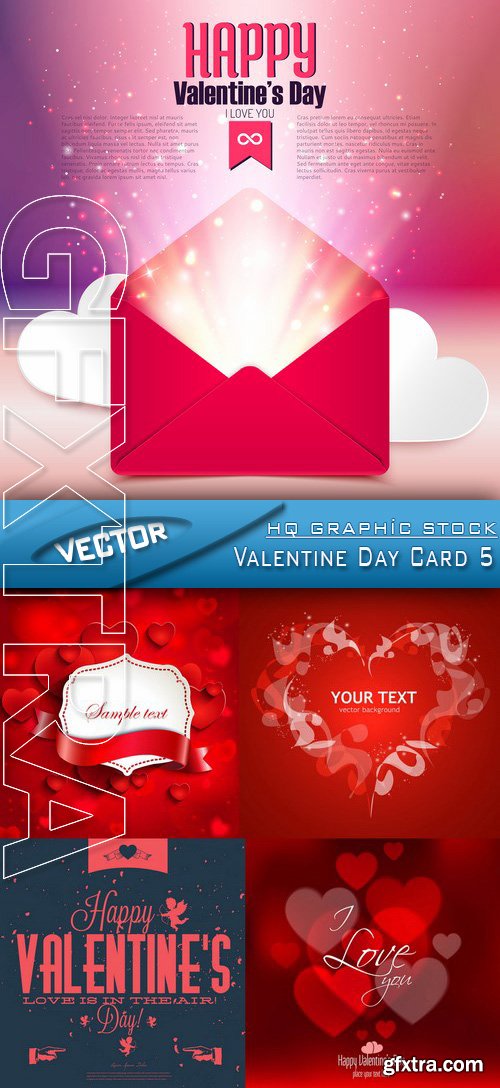 Stock Vector - Valentine Day Card 5