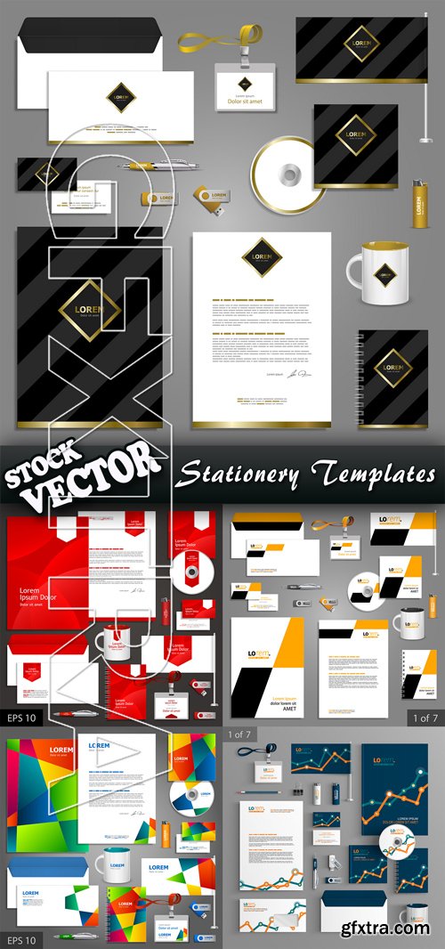 Stock Vector - Stationery Templates