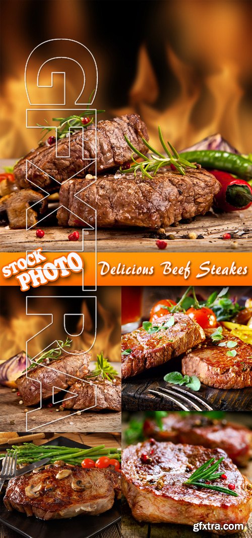 Stock Photo - Delicious Beef Steakes
